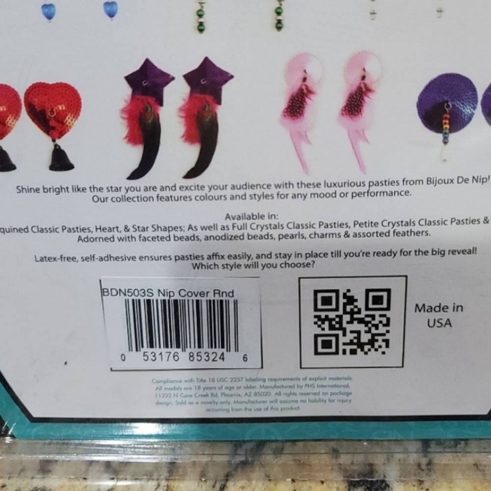 2️⃣9️⃣ Latex Free Adhesive Nip Covers Pasties Self Adhesive White Purple… - Picture 5 of 5